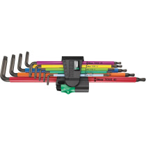 Wera 05024480001 967/9 TX XL Multicolour 1 L-Key Set For TORX® Screws, long, 9 pieces