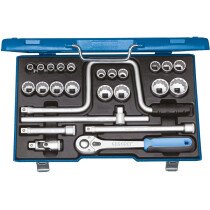 Gedore 6151960 Socket Set Metric 25 Piece 1/2" Drive D 19 TMU-10
