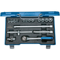Gedore 6235980 Metric Socket Set 3/8" Drive 17 Piece 30 GMU-3