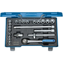Gedore 6240470 Metric Socket Set 3/8" Drive 22 Piece D 30 HMU-3