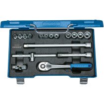 Gedore 6239380 Metric Socket Set 3/8" Drive 17 Piece D 30 GMU-10