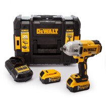 Dewalt DCF899P2 18V XR Brushless Impact Wrench with 2x 5.0Ah Batteries in TSTAK Case