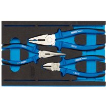 Draper 63262 IT-EVA6 Heavy Duty Plier Set in 1/4 Drawer EVA Insert Tray (3 Piece)