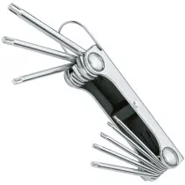 Gedore 6346460 Cranked Wrench Key Set with for TORX® Screws 8 Piece SCL 43 TX-80