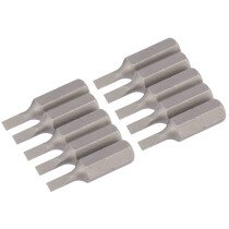 Draper 64024 25PS/10/B 3mm 1/4" Hex. Plain Slot Insert Bit 25mm Long x 10