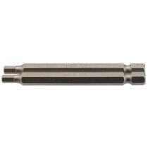 Draper 64321 75HX/2/B 4mm 1/4" Hex. Hexagonal Insert Bit 75mm Long x 2
