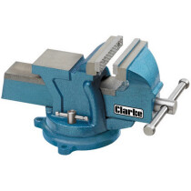 Clarke CVR100B 4" (100mm) Heavy Duty Bench Vice with Swivel Base 6504013