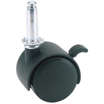Draper 65467 60140LB 40mm Dia. Nylon Castor with Brake S.W.L 25kg