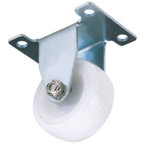 Draper 65496 60450F 50mm Dia. Fixed Plate Fixing Nylon Wheel S.W.L 75kg