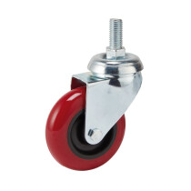 Draper 65515 60575B 75mm Dia. Swivel Bolt Fixing Polyurethane Wheel   S.W.L 70kg