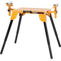 Clarke CMSSR Folding Mitre Saw Stand with Rollers 6500975