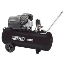 Draper 65396 DA100/412TV 100L 230V 2.2kW (3hp)  V-Twin Air Compressor