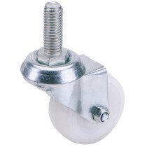 Draper 65494 60450B 50mm Dia. Swivel Bolt Fixing Nylon Wheel   S.W.L 50kg