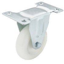 Draper 65502 60475F 75mm Dia. Fixed Plate Fixing Nylon Wheel   S.W.L. 100kg