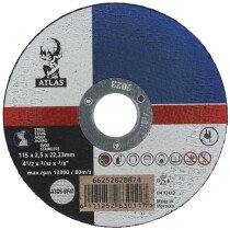 Atlas 66252828874 Flat Metal Cutting Disc 115mm x 2.5mm (4 1/2") A30S-BF