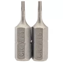 Draper 66338 25TX/2/B T6 1/4" Hex. TX Star® Insert Bit 25mm Long x 2