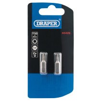 Draper 66428 25TX/2/B T10 1/4" Hex. TX Star® Insert Bit 25mm Long x 2