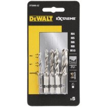 DeWalt DT50060-QZ  Tap Drills 5 pack  M4, M5, M6, M8, M10 