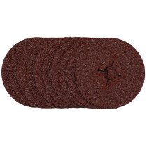 Draper 68376 SDFD115 Fibre Sanding Discs 115mm 24 Grit (Pack of 10)