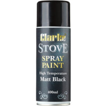 Clarke 6910206 Matt Black High Temperature Stove Spray Paint 400ml