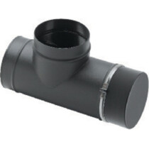 Clarke 6911155 90° Tee with Soot Box Flue Pipe 5"