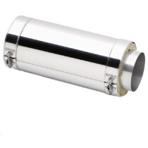 Clarke  6911266 6" Stainless Steel Adjustable Twin Wall Flue Extension 75-350mm