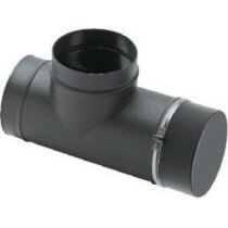 Clarke 6911160 90° Tee with Soot Box Flue Pipe 6"