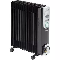 Clarke 6934011 BR13 2.5kW 13 Fin Black Oil Filled Radiator 