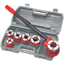 Clarke 1801392 CHT392 6 Piece Pipe Threading Kit 1/4 - 1.1/4" 