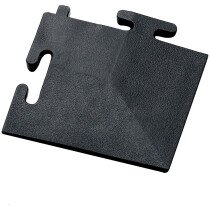 Clarke 3608045 Black PVC Corner Piece for Interlocking Floor Tiles (Single Unit)