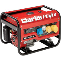 Clarke 8857854 PG3800ADV EURO5 3kVA Dual Voltage 230/110V Petrol Generator
