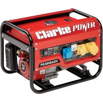 Clarke 8857854 PG3800ADV EURO5 3kVA Dual Voltage 230/110V Petrol Generator