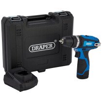 Draper 70256 12V Combi Drill With 1 x 1.5Ah Battery And 1 x Fast Charger