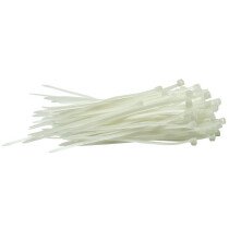 Draper 70390 CT1W White Nylon Cable Ties 2.5 x 100mm (100 Pieces)