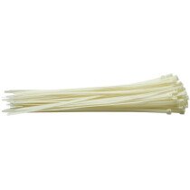 Draper 70404 CT6W White Nylon Cable Ties 7.6 x 400mm (100 Pieces)