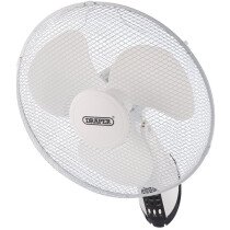 Draper 70975 FAN7C Wall Fan 400mm 3 Speed Oscillating with Remote Control