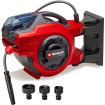 Einhell 4173770  Body Only  GE-HR 18/30 Li Wall Mounted Retractable Hose Reel with 30m Hose - Battery Powered Automatic Hose Retraction