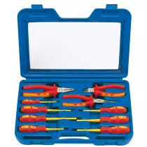 Draper 71155 VDESET1 Expert 10 Piece Fully Insulated VDE Pliers and Screwdriver Set