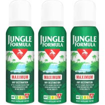 Jungle Formula 410M045 Maximum Any Destination Mosquitoe Repellent 125Ml Aerosol, (Pack of 3)
