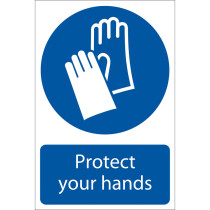 Draper 72104 SS06 'Hand Protection' Mandatory Sign