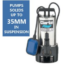 Clarke 7236050 PSSV2A Stainless Steel Dirty Water Submersible Pump 230V