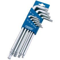 Draper 73035 TXTB9 9 Piece Draper TX Star 1/2 Ball End Key Set