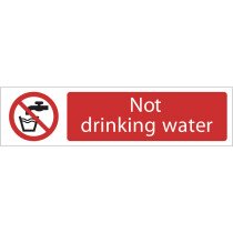 Draper 73160 SS65 'Not Drinking Water' Prohibition Sign
