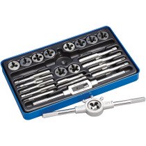 Clarke 1801302 CHT302 24 piece UNC/UNF/NPT Tap & Die Set