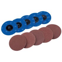 Draper 75621 SD3AB Ten 75mm Assorted Aluminium Oxide Sanding Discs