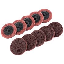 Draper 75623 SCP2 Ten 50mm Polycarbide Abrasive Pads (Medium)
