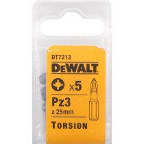 DeWalt DT7213-QZ Torsion Bit Pz 3 25mm - 5pk