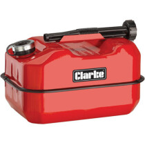 Clarke 7650075 LB10R 10 Litre Red Large Base Metal Fuel Can 