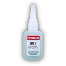 Permabond 801 - 20g Cyanoacrylate High Temperature 'Superglue' Adhesive - Pack of 15