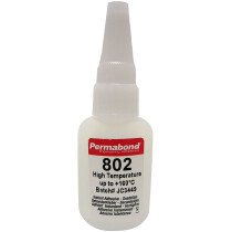 Permabond 802 - 20g Cyanoacrylate High Temperature 'Superglue' Adhesive (Box of 15)